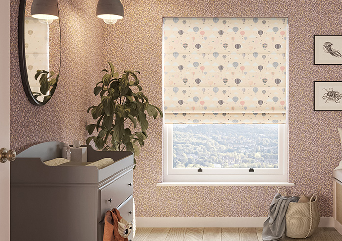 Balloon Festival, Soft Cream - Motorised Roman Blind - Image 3